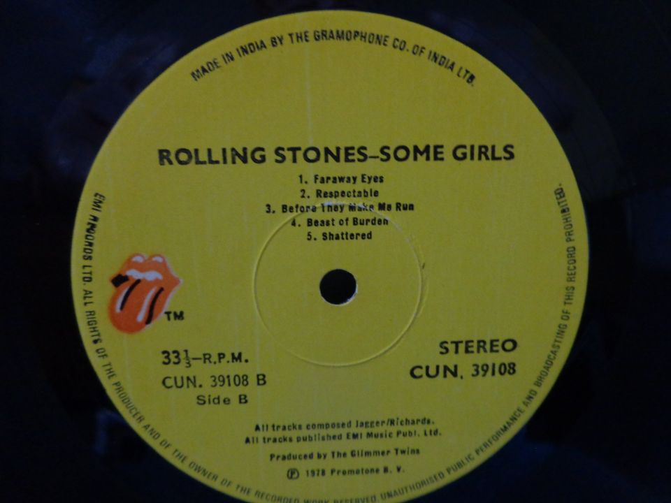 12"-Vinyl-LP The Rolling Stones Some Girls in Magdeburg