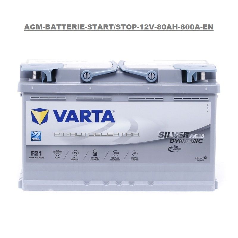 ✓VARTA - AGM-AUTOBATTERIE-START/STOP-12V-80AH-800A-EN in Bielefeld -  Sennestadt, Ersatz- & Reparaturteile