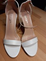 KAYLA Sandalette High Heels Gr 40 weiß Bayern - Dentlein am Forst Vorschau