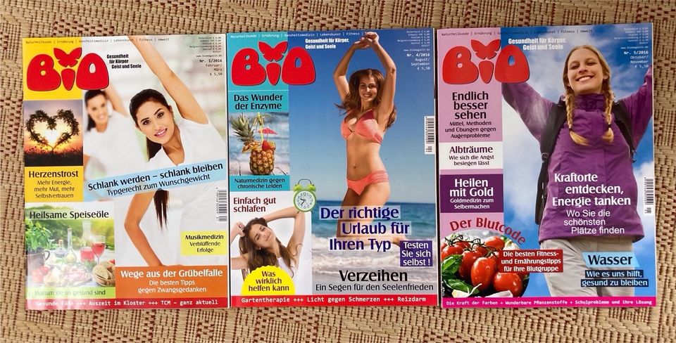 Bio Magazin drei Hefte 1/2016 4/2016 5/2016 Kraft Orte Enzyme in Dresden