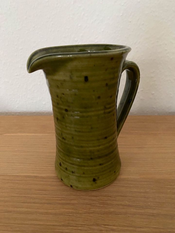 Vintage Karaffe grün Keramik 15cm Vase 50er 50er 70er in Hamburg