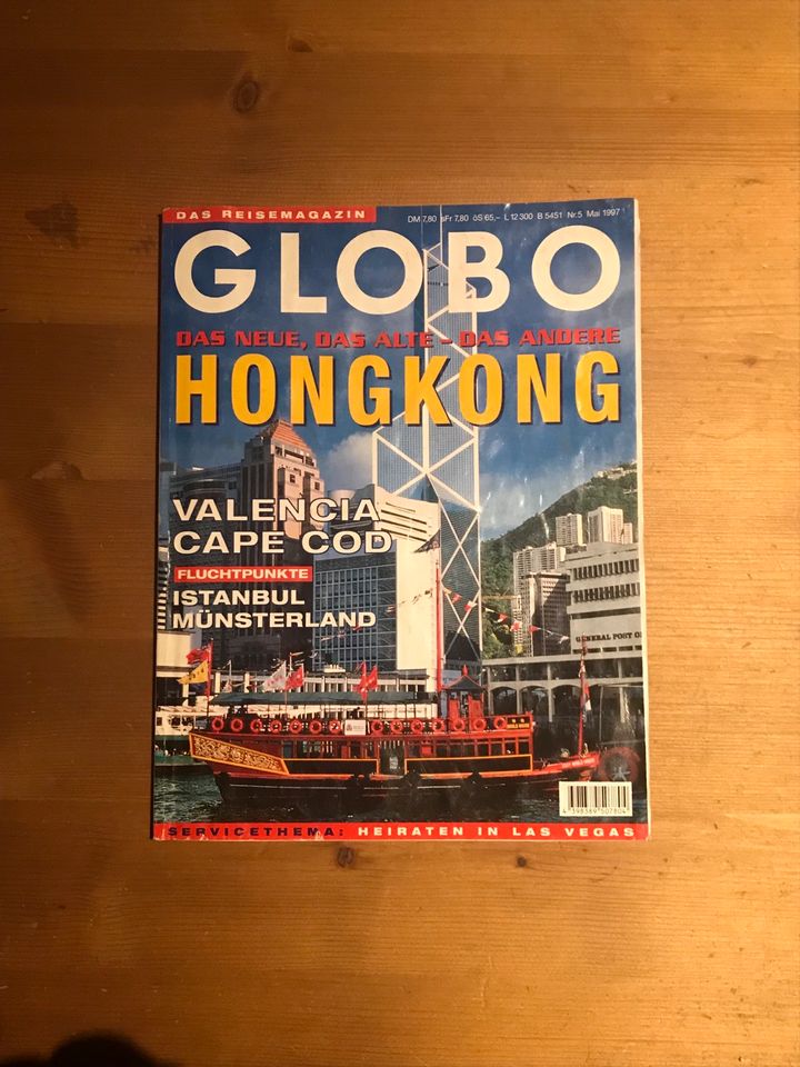 Globo 5/1997 Hongkong Valencia Cape Cod Istanbul Münsterland in Hamm