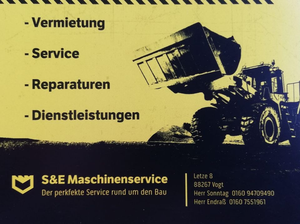 Reparaturen, Service, Vermietung, Dienstleistungen in Vogt