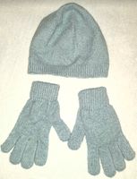 Mütze Handschuhe Schal Set tauben-blau-grau selten getragen Berlin - Charlottenburg Vorschau