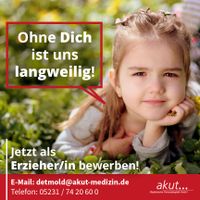 Erzieher und Kinderpfleger (m/w/d) dringend gesucht! Nordrhein-Westfalen - Petershagen Vorschau