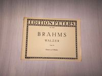 Klaviernoten Brahms Walzer Klavier zu 4 Händen Noten Nordrhein-Westfalen - Haltern am See Vorschau