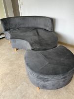 Sofa mit Hocker - grau Hessen - Mainhausen Vorschau