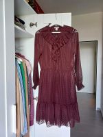 Kleid midi, lange Ärmel, Chiffon, Gr. 40, rot lila Nordrhein-Westfalen - Wiehl Vorschau