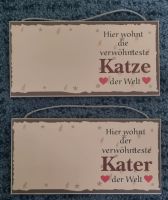 Schild Tür Katze Kater Haus Wohnung Schilder Duisburg - Röttgersbach Vorschau