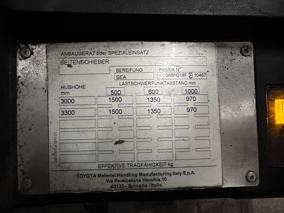 Toyota 06-8F015F 1,5t 2019 Gas Gabelstapler Stapler 1500kg in Düsseldorf