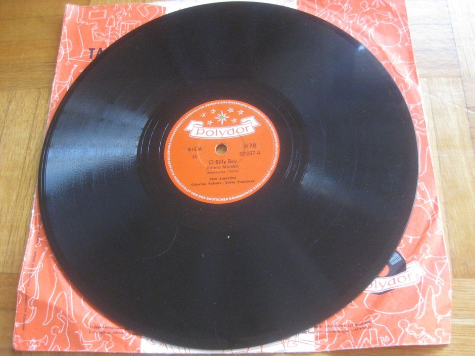 9 Schellackplatten Polydor Schellack Schallplatten Grammophon N78 in Gerbrunn