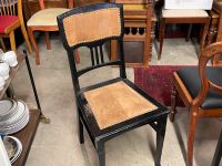 Stuhl antik Jugendstil schwarz mit Lederpolster Nordrhein-Westfalen - Telgte Vorschau