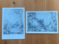 2 alte Ansichtskarten mit Zeichnungen Baden-Württemberg - Sindelfingen Vorschau