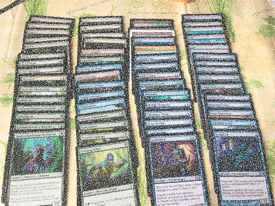 Magic blau-grünes Merfolk-Deck * Meervolk * MTG * in Winterburg