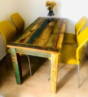 Holztisch mit 4 Stuhle Echte Holz Modern Esstisch Hessen - Bad Homburg Vorschau