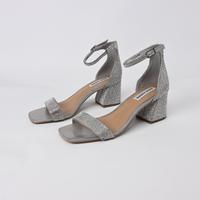 Steve Madden Sandalette Strass Silber Gr.38 Neu Sachsen - Lichtentanne Vorschau