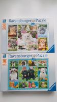 Ravensburger Puzzle Hunde- und Katzenbabys (je 500 Teile) Baden-Württemberg - Karlsruhe Vorschau