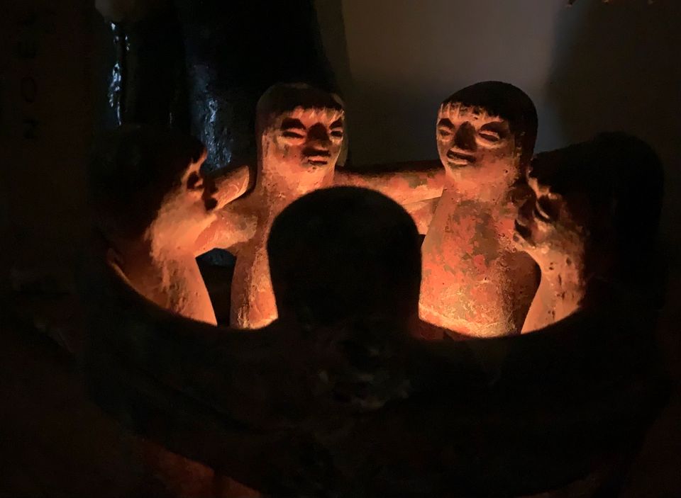 Deko-Objekt Freundeskreis Kerzenhalter Azteken Maya Volkskunst in Bexbach