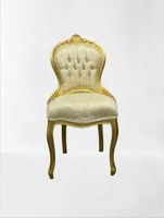 Kleiner Barocksessel - LOUIS XV - Material Goldsatin - Gestell Go Hessen - Dreieich Vorschau