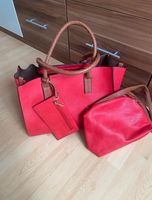 Stilvolle, elegante rote Tasche/Handtasche/Shopper 3 tlg.*wie neu Baden-Württemberg - Steinheim an der Murr Vorschau