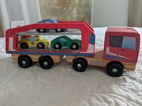 Holz Auto Transporter mit 3 Autos LKW Spielzeug Bayern - Schwandorf Vorschau