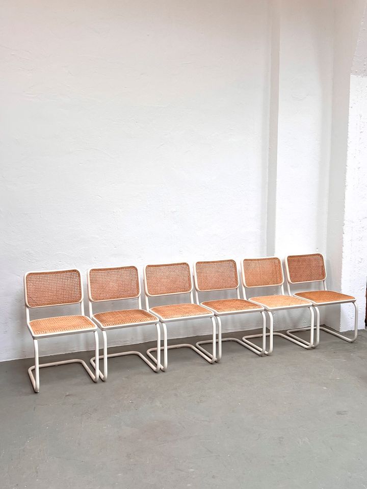 6 Stück Original Thonet S32 Freischwinger Marcel Breuer weiß in Köln