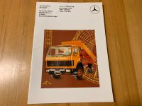 Mercedes LKW Prospekt 1987 mittelschwere 2-Achs Baustellen Kipper Bayern - Landshut Vorschau