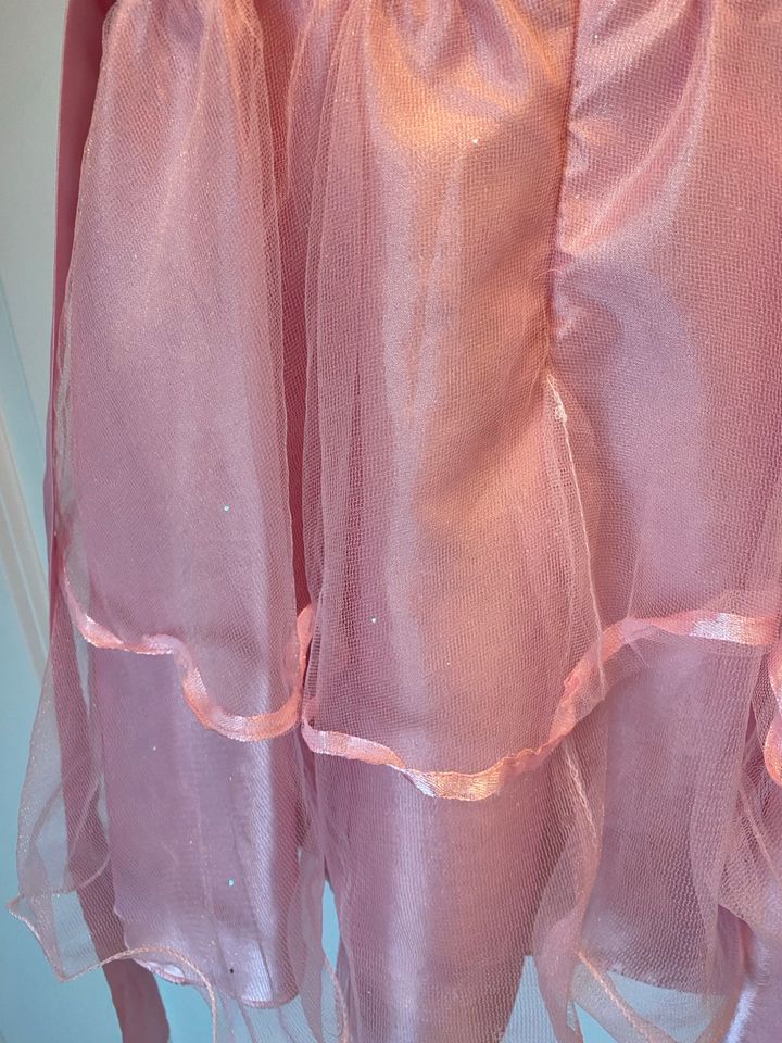 Prinzessinnenkleid festliches Kleid 110 rosa weiß in Büddenstedt