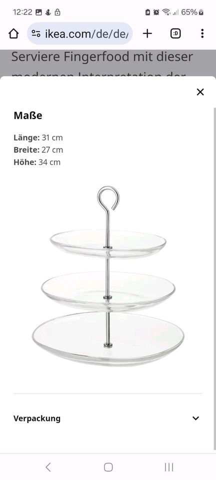 Ikea Glas 3-Fach Etagere in Hamburg