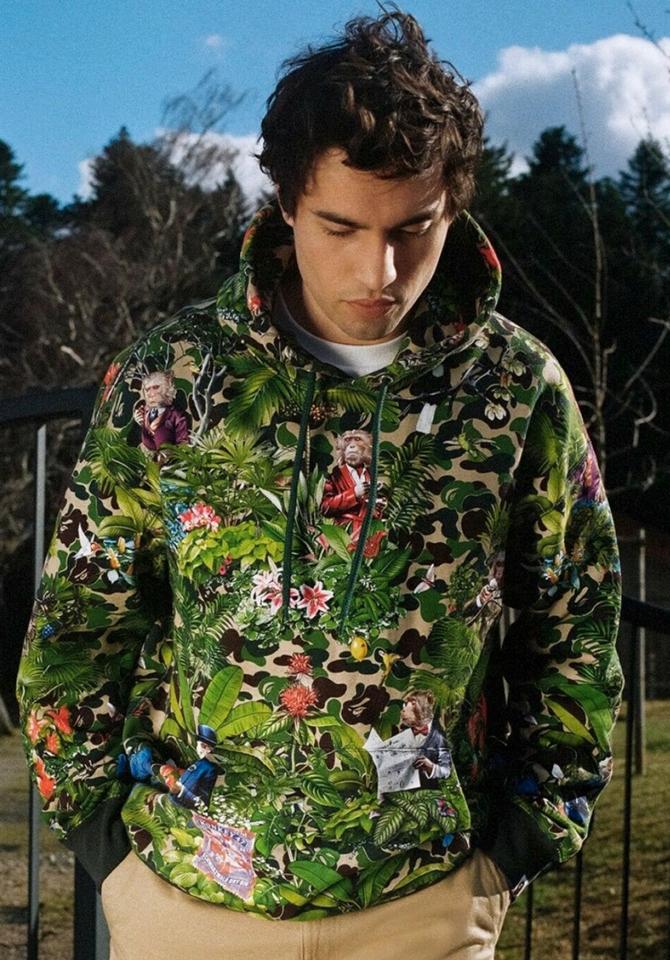A Bathing Ape / Bape x Monkey 47 Hoodie Pullover in Grün [XL] in München