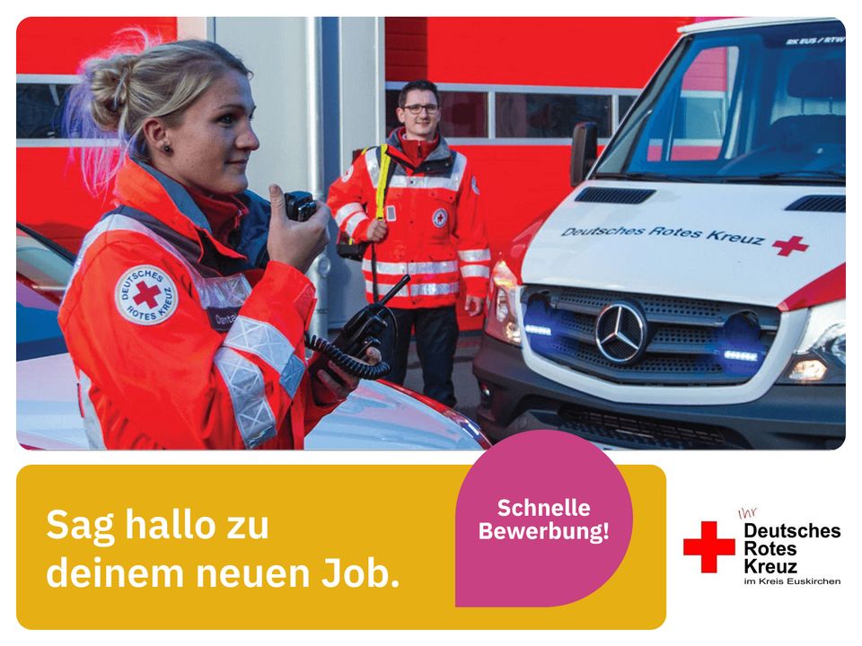 Notfallsanitäter (m/w/d) (DRK Kreisverband Euskirchen) *3500 - 4100 EUR/Monat* in Euskirchen Rettungsassistent Notfallsanitäter medizinische Erstversorgung in Euskirchen