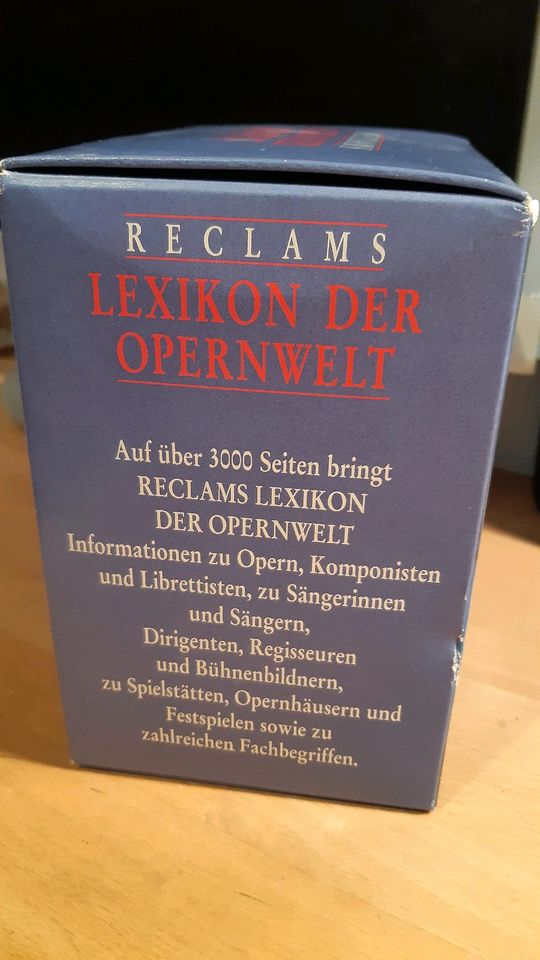 RECLAMS "Lexikon der Opernwelt" in München