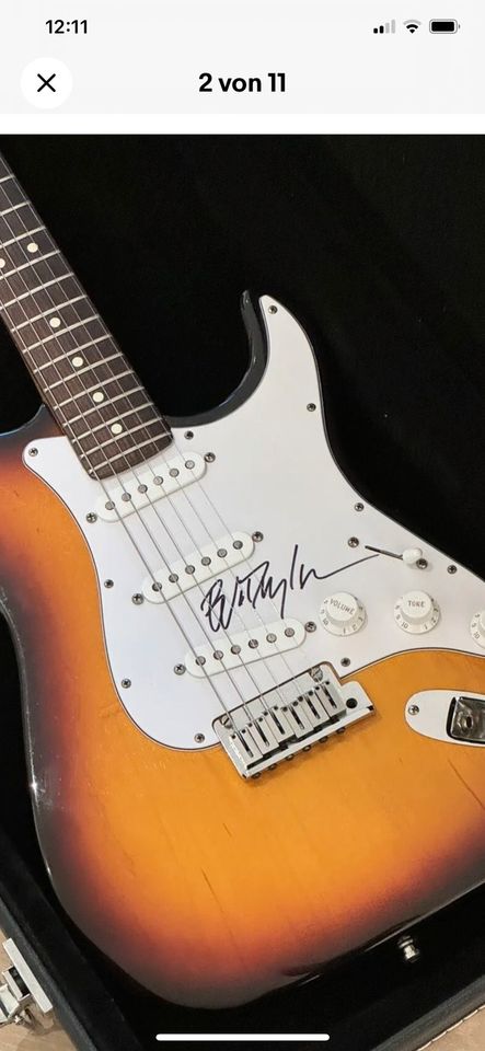 Fender Stratocaster Original USA 1993 signed by Bob Dylan, Top in Ulm