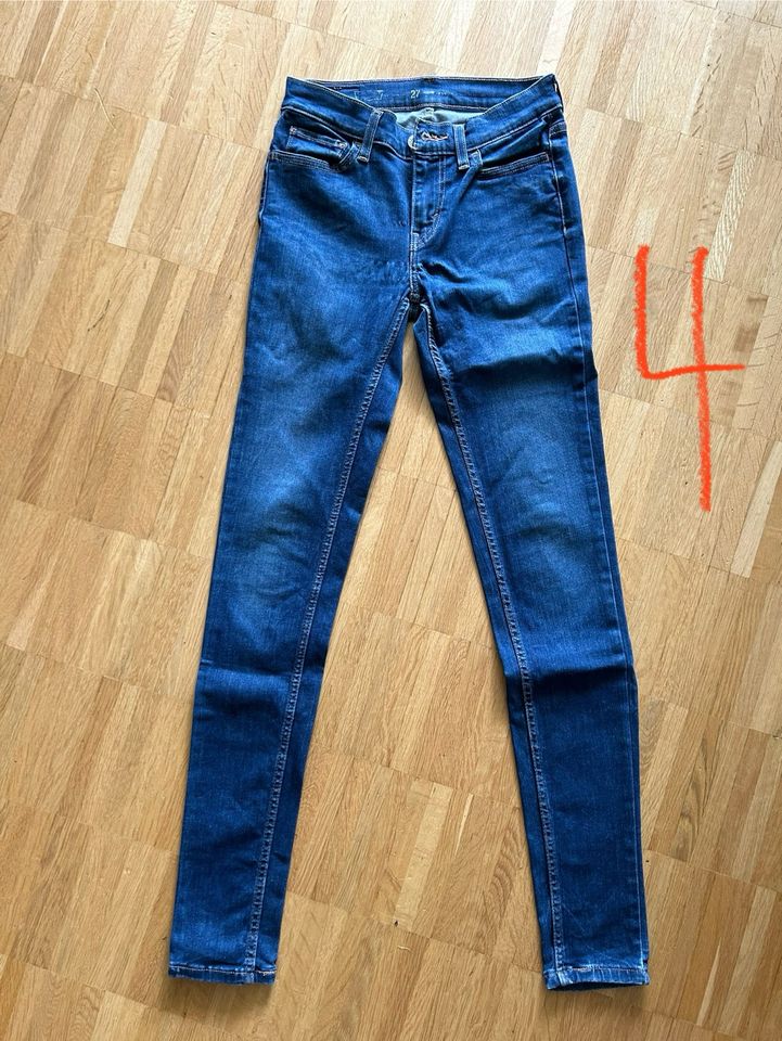 4x Levis Jeans, Levi’s, Damenhosen, Skinny in Konstanz