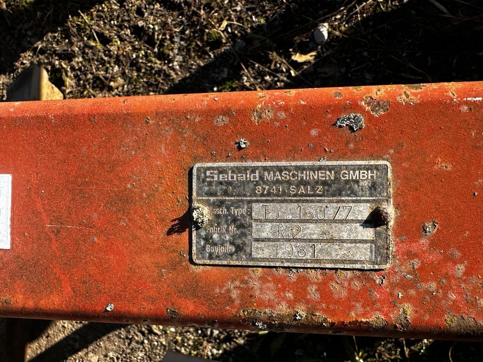 Grubber Tiefengrubber Sebald Baywa Traktor Unimog in Hafenlohr