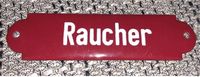 Emailschild "Raucher" Emaille Bahn Eisenbahn Mecklenburg-Strelitz - Landkreis - Neustrelitz Vorschau