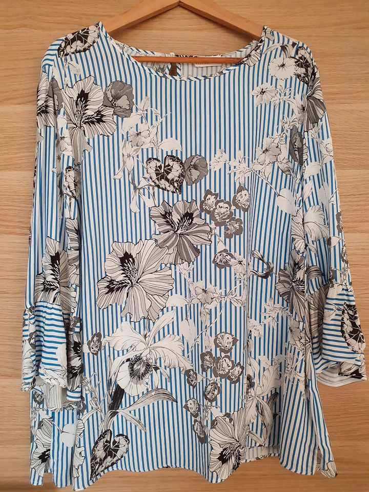 Bluse mit Blumendruck und Volantärmeln Gr. 50 (atelier gs) in  Rheinland-Pfalz - Oberhonnefeld-Gierend | eBay Kleinanzeigen ist jetzt  Kleinanzeigen