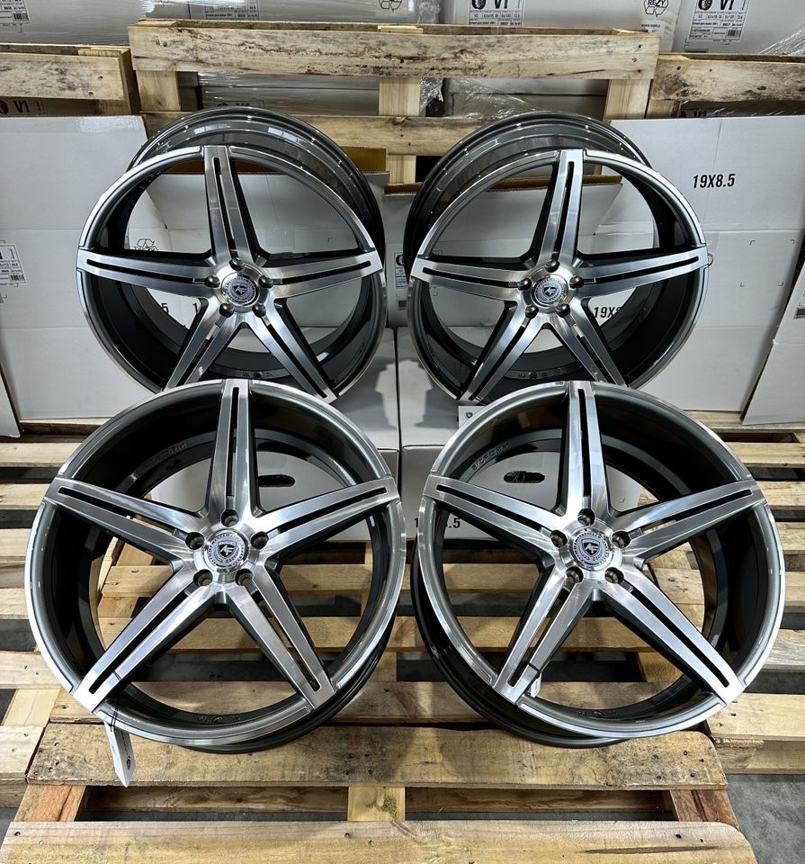 Artform AF301 21 Zoll Felgen für Mercedes S S63 S65 GLA GLA45 CL CL63 CL65 GLK E Klasse C216 W216 245G X156 W156 X204 W217 C217 W221 W222 Coupe Cabrio All Terrain Sommerräder Winterräder grau AMG in Neckarsulm