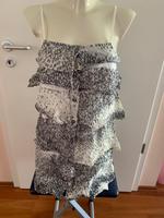 Benetton Kleid Sommerkleid Volants weiss hellgrau S NEU Düsseldorf - Eller Vorschau