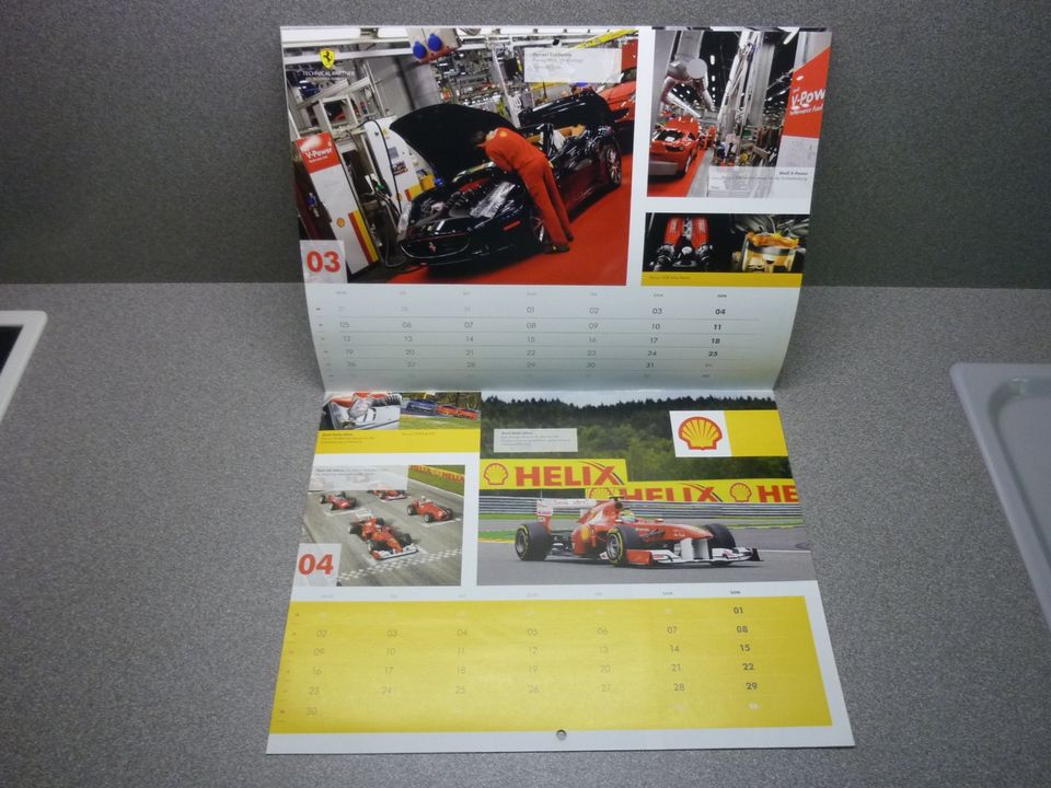 Shell Technical Partner Ferrari Kalender 2012, 29,6 x 22,5 (44,6) in Berlin