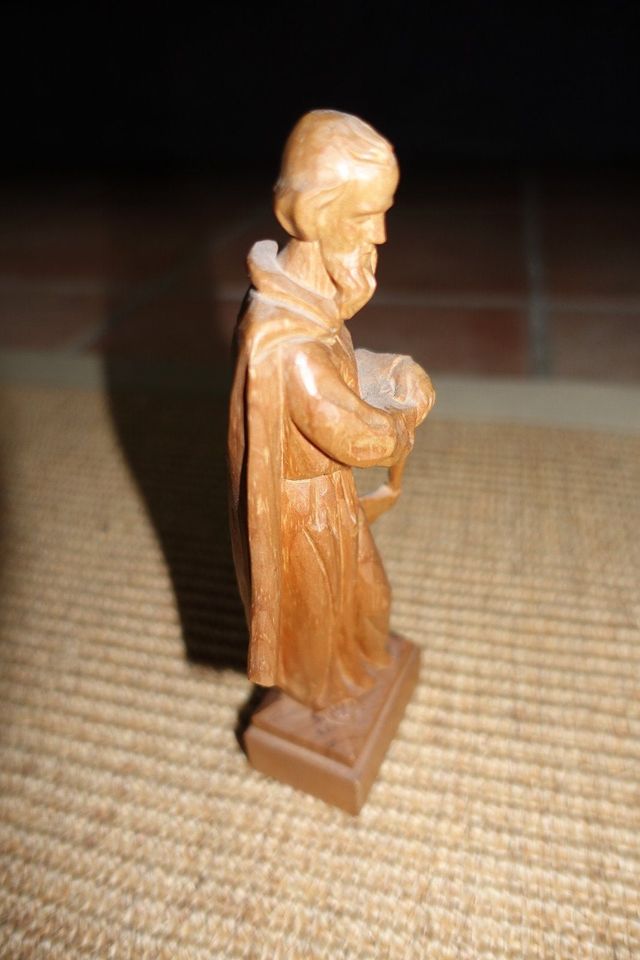 Holzfigur mit Axt, Zimmermann, Joseph?, ca. 17,5x5cm in Fürth