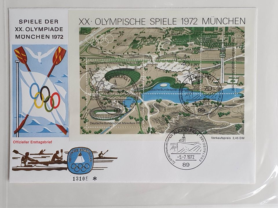 Briefmarkenalben 4 St./Olympia München 1972 postfrisch Sammlung in Meschede