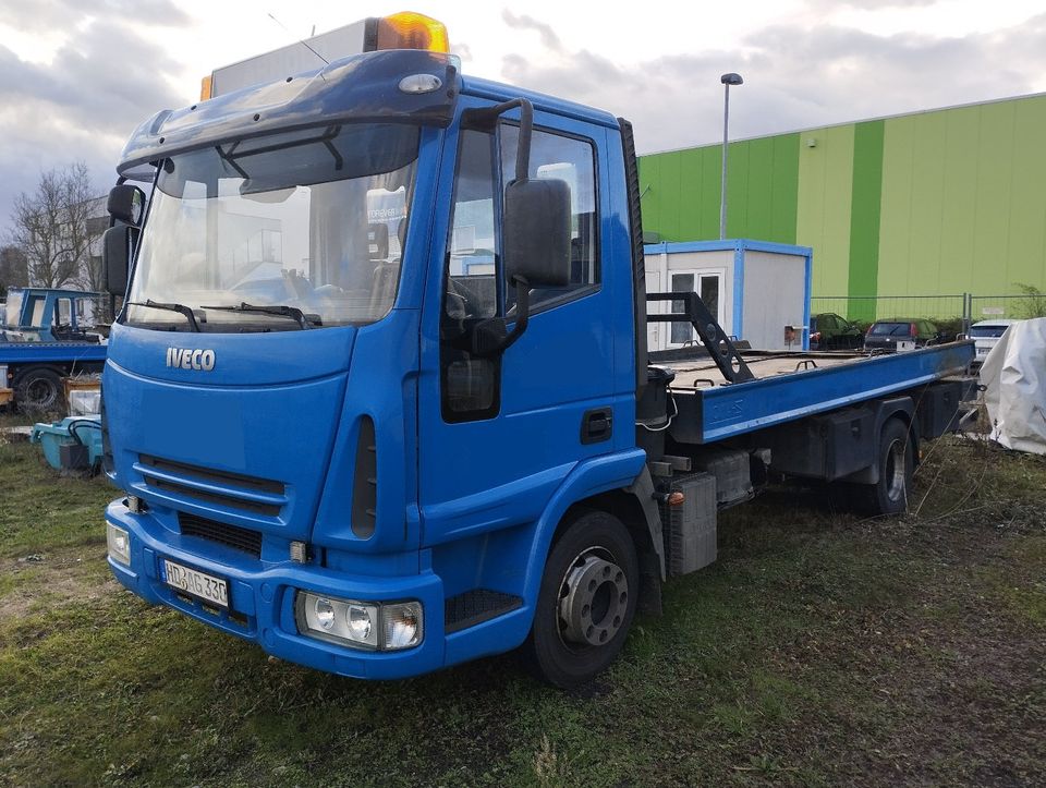 Iveco 80/18 Abschleppwagen/ Omaz Schiebeplateau+Hubbrille+Winde in Heddesheim