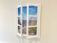 ♥ Weißes Deko Holzfenster mit Türen Shabby Chic Fensterrahmen NEU Nordrhein-Westfalen - Gütersloh Vorschau