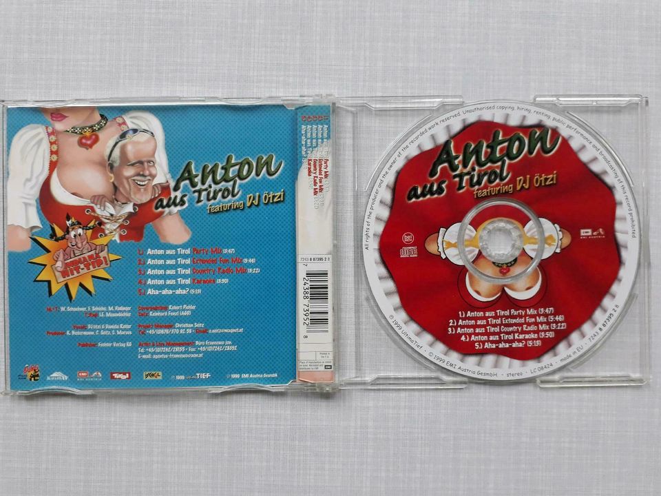 CD "Anton feat. DJ Ötzi - Anton aus Tirol" in Hamburg
