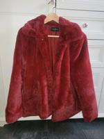 Teddymantel # faux fur # Wintermantel # 36 dunkelrot Brandenburg - Falkensee Vorschau