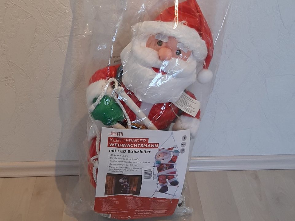 Bonetti Weihnachtsmann auf Strickleiter (neu, OVP) in Pfaffen-Schwabenheim