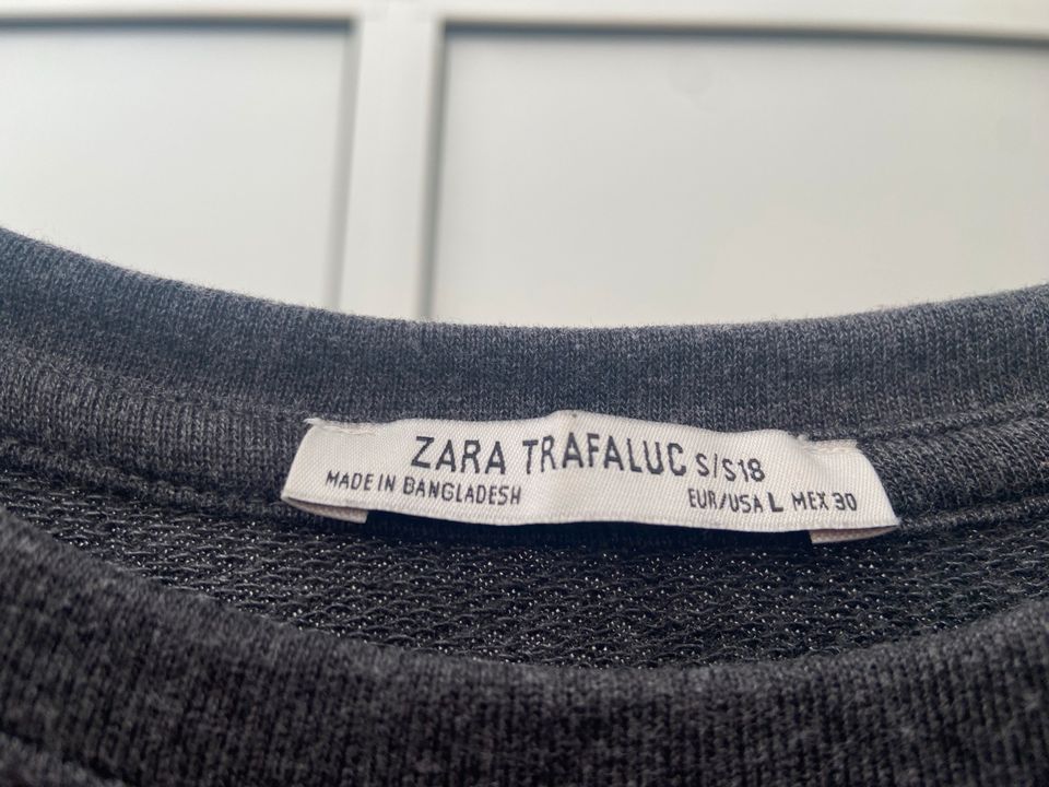 Zara Sweatshirt Kleid Größe L grau anthrazit in München