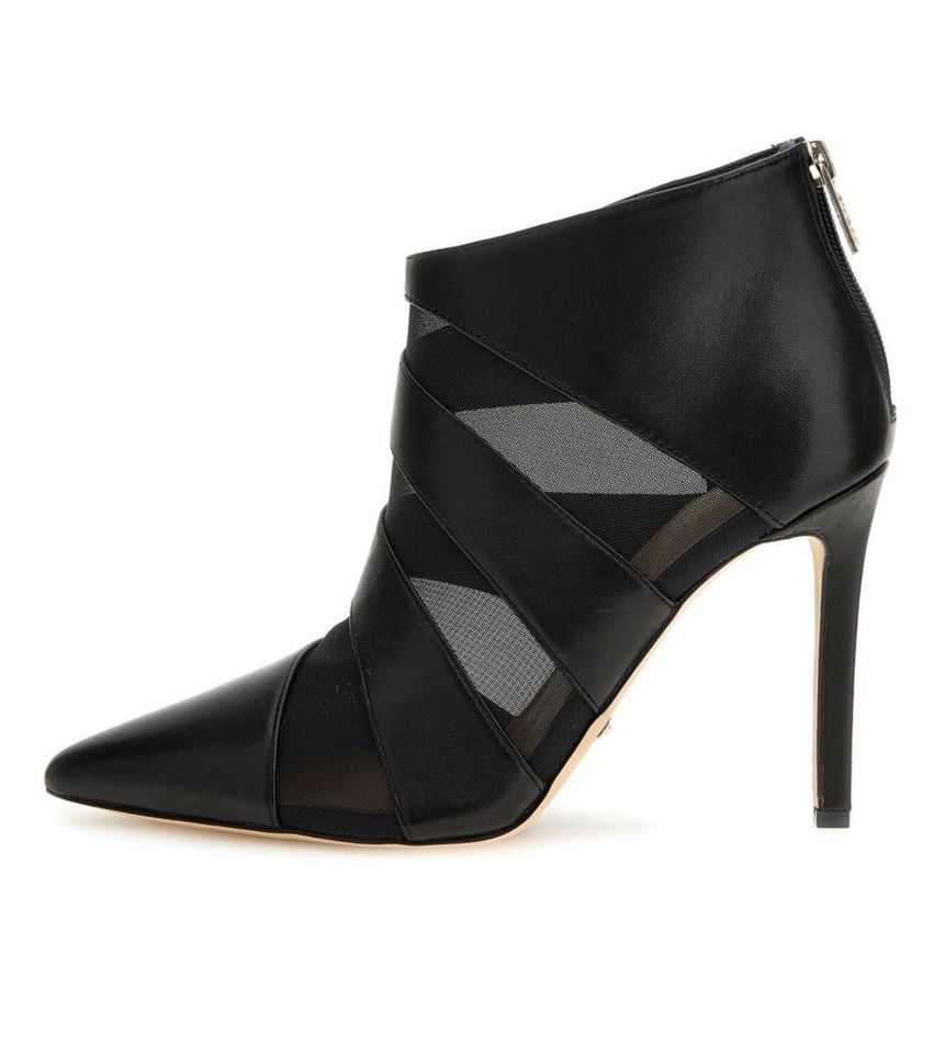 Sexy GUESS Ankle Boots Sinthya Leder schwarz Absatz: 10cm NP195 in Mihla