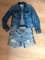 Neuwertig Jeans Jacke Shorts kurze Hose H&M XS 34 Hessen - Lahntal Vorschau